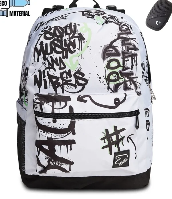 Discount Seven Zaino ® Reversibile Con Dispositivo Wireless - The Double Music A